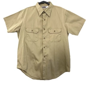 Vtg Big Mac Utility Work Shirt Mens XL Short Sleeve Button Up 2 Pocket Uniform - Picture 1 of 8