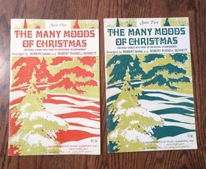 The Many Moods of Christmas Suite 1 & 2 Shaw Chorus Piano Accompaniment Books - Picture 1 of 8