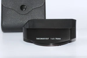 [MINT /Case] Asahi Pentax Metal Lens Hood Shade 6x7 Takumar 75mm f4.5 From JAPAN - Picture 1 of 12