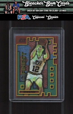 1995-96 Finest M29 John Stockton Mystery Borderless Silver - Image 1 of 2