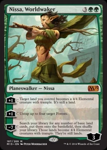 Nissa, Worldwaker - Medium Play MTG Magic 2015 Core Set - Picture 1 of 1