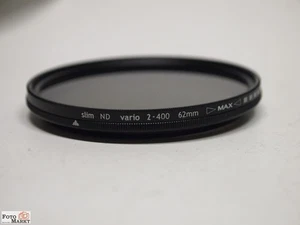 Hama Gray Filter Slim ND Vario 2-400 Ø 62 mm Gray Variable Filter - Picture 1 of 3