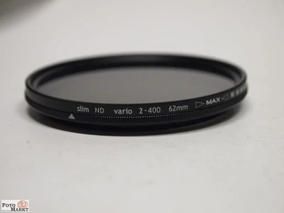 Hama Gray Filter Slim ND Vario 2-400 Ø 62 mm Gray Variable Filter - Image 1 of 3