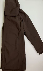 Mondetta Women's Long Softshell Hooded Jacket w/Pockets, Brown, Size: Large - Picture 1 of 11