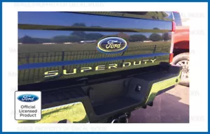 2019 Ford F250 Super Duty Tailgate Letters Decals Stickers Inlay CHROME MIRROR - Foto 1 di 1