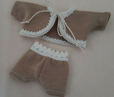 Jäckchen + Halbhose f. 12-15 cm kleine Bären, Handarbeit (A)