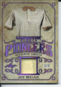 2019 Leaf Ultimate Sports JACK NICKLAUS Pioneers 8/9 Authentic Swatch #UP-04