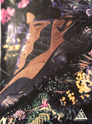 Zapato de senderismo Nike ACG Air Mada 1994 anuncio impreso todas las condiciones equipo de colección años 90 Foto 1 de 4