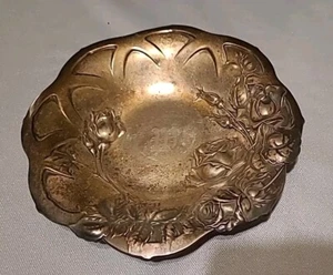 7 in. STERLING SILVER CANDY DISH ROSE PATTERN SEE PICTURES FOR DETAILS / C1055 - Picture 1 of 5