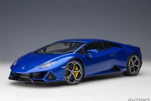 Modellino auto Lamborghini Huracan EVO 2019 blu 1:18 Autoart - Foto 1 di 14