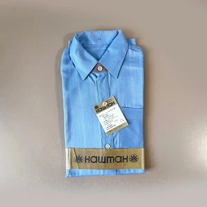 Kashtan Blue Boys Vintage Long Sleeve Shirt Каштан Size 146 1987 Soviet Cotton - Picture 1 of 5