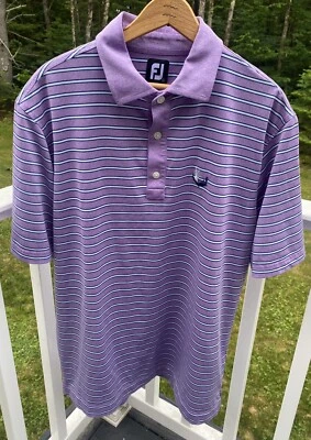 Camisa Polo Footjoy Manga Corta Para Hombre Talla Grande Púrpura Elastizada Golf FJ. 1A-2 Foto 1 de 4