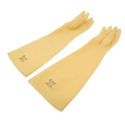 60cm Extralange Latex Gummi Handschuhe Arbeitssicherheit Gummihandschuhe CO - Bild 1 von 4