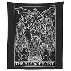 Tapisserie de cartes de tarot hiérophante Cthulhu H.P. Lovecraft Horror Wall Art 59x51