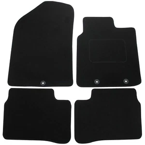 Fits Kia Picanto 2011-2017 Tailored Carpet Car Mats Black 4pc Floor Set - Picture 1 of 10