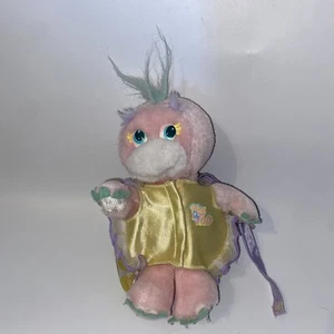 Vintage Turtle Tot Toodles Plush Toy with Backpack Shell 1988 Mattel - Picture 1 of 14