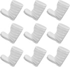 SEWACC 20pcs 8.5cm Craft Foam Boots White Shoes for DIY Craft Project Christmas