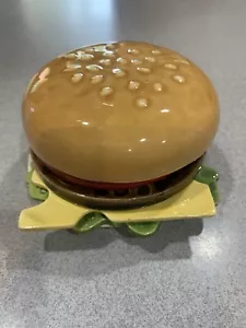 Vintage Jam Inc Ceramic Deli Cheeseburger Coaster Set by Jo Anne Marquardt 1979 - Picture 1 of 19