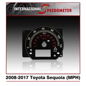 Speedometer Faceplate Fits a 2008 to 2017 Toyota Sequoia (MPH) - Picture 1 of 2