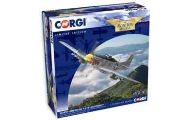 Corgi AA27702 NORTH AMERICAN F-51D MUSTANG Fighter Bomber 1951 Plane 1:72 - Image 1 of 4