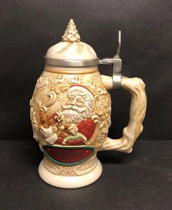 Vintage Avon Father Christmas Stein 1994 9 1/2 inches Numbered #36156 - Picture 1 of 6