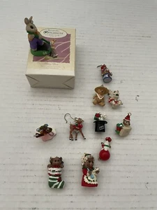 *Lote de 11 Mini Ornamentos Vintage Sello Serie Coleccionistas Recuerdo Años 90’s - Imagen 1 de 9