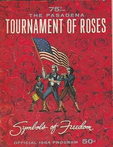 Rose Bowl Parade 1964 Program-RED ROSES VERSION - Picture 1 of 2