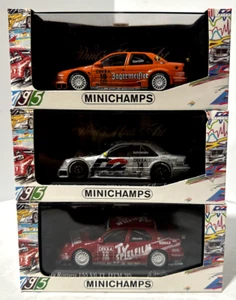 Minichamps 1/43 Scale Lot AMG Mercedes C Class Alfa Romeo 155 Bartels Alboreto - Picture 1 of 19