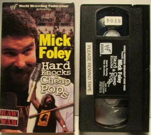 World Wrestling Federation Mick Foley Hard Knocks & Cheap Pops VHS Videotape - Picture 1 of 2