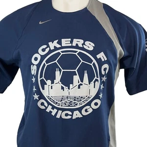Camiseta Nike Para Hombre Pequeña Dri-Fit Calcetín Chicago FC Azul Jersey (553) - Imagen 1 de 7