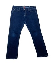 Arizona Jean Co. Super Skinny Jeans Women's Size 15 34x27 Low Rise Dark Wash Blu