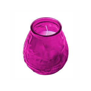 Velas rosadas bajas para niño con tarro de vidrio relleno de cera de 70 horas para pub hoteles - Imagen 1 de 13