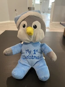 Dan Dee My 1st Christmas Penguin Plush Stuffed Animal Infant Baby Blue Toy 8” - Picture 1 of 3