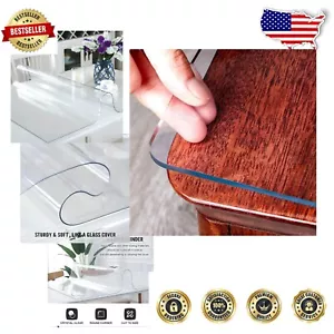 Custom Cut 2mm Clear Table Protector - Scratch & Heat Resistant for Dining - Picture 1 of 9