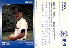 Tracy Allen 1990 Star Winter Haven Red Sox #1 Card *AutographDen*