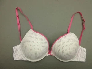 34D Tart Intimate Womens White Polka Dot Underwire Padded T-Shirt Push-Up Bra 2B - Picture 1 of 8