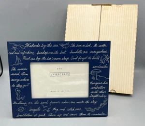 Weekends by the Sea Inscriptions By Lasercraft 4 x 6” Wood Photo Picture Frame - Picture 1 of 12