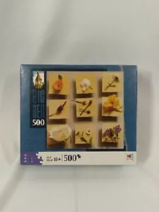 MILTON BRADLEY 500 PIECE JIGSAW PUZZLE- BIG BEN FLOWERS DECOR Brain Challenge - Picture 1 of 11