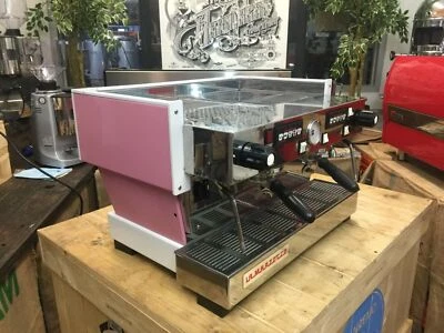 LA MARZOCCO LINEA CLASSIC 2 GRUPOS CUSTOM ROSA CAFETERA EXPRESO COMERCIAL - Imagen 1 de 4