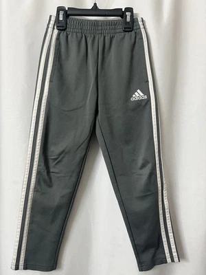 Adidas Size 6 Gray w White Stripes on the Side Athletic Pants  Track H16 - Image 1 of 4
