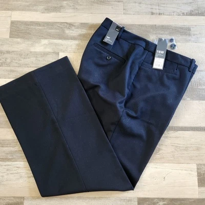 Pantalones de vestir negros Bootcut Mossimo 16W para cintura inferior ajustados a través de caderas y muslos Foto 1 de 4