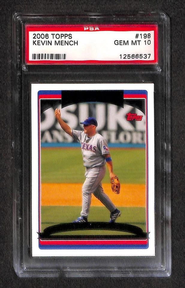 2006 Topps #198 KEVIN MENCH PSA 10 GEM-MT 12566537  - Image 1 of 3
