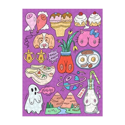 Tons of Titties 500 Piece Jigsaw Puzzle Fun Club New - Image 1 of 2