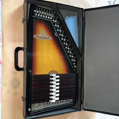 (#N64).  Banda rítmica RBI Chromaharp Autoharp cítara 15 acordes 36 cuerdas Sunburst Foto 1 de 4