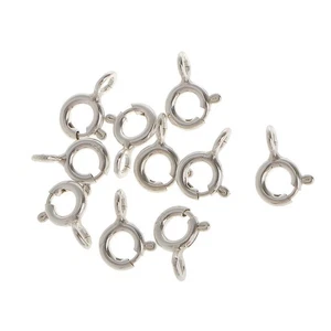 10 Stück 925 Sterling Silber Federringe 5mm Schmuckherstellung Verbinder - Bild 1 von 4