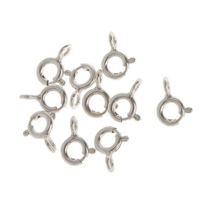 10 Stück 925 Sterling Silber Federringe 5mm Schmuckherstellung Verbinder - Bild 1 von 4