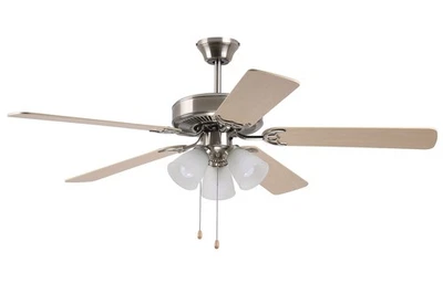 - 52" Tri-Mount Satin Nickel LED Ceiling Fan with 3 lights - ELC52SN5L3 (10280) - Image 1 of 2