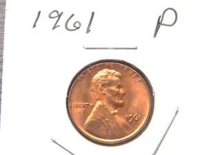 1961 (P) Lincoln Penny - Picture 1 of 2