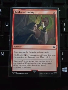 Faithless Looting 0215 Non Foil Common LOTR Commander MTG Near Mint - Picture 1 of 1