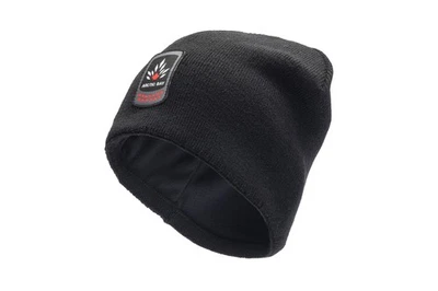 Canadá Ártico Lana Merino Huye Interior Super Cálido Negro Gorro Hecho en Canadá Foto 1 de 4